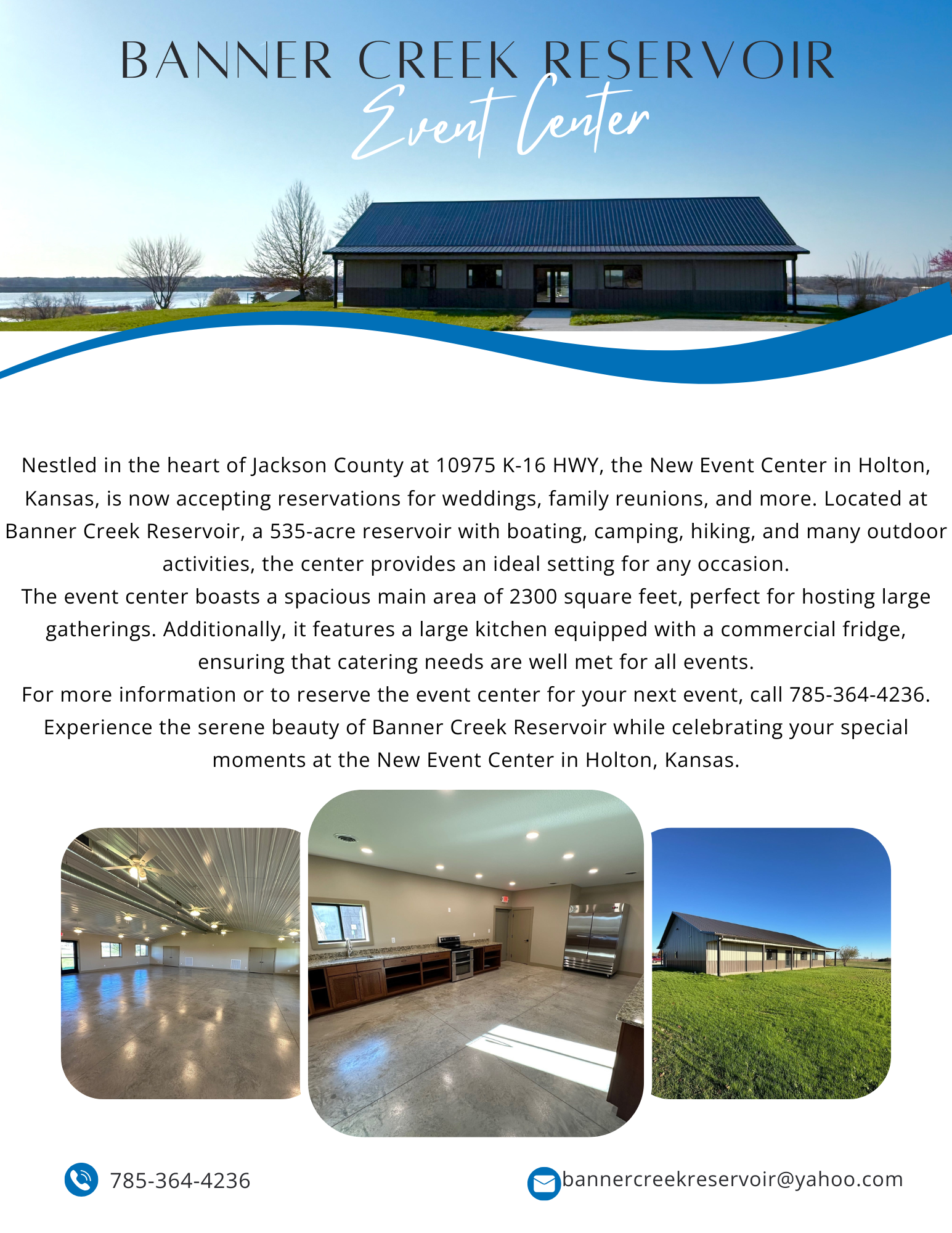 Event Center Flyer